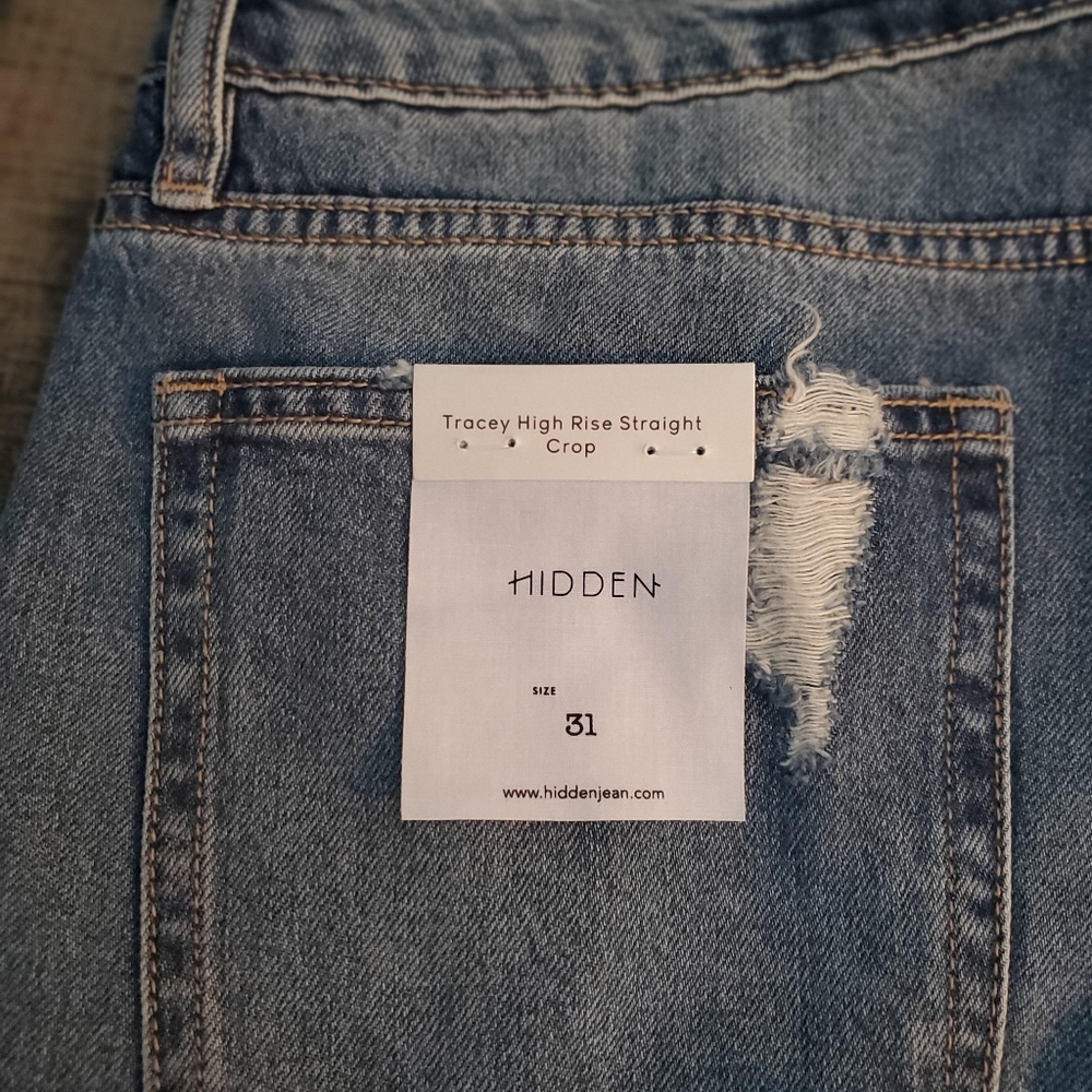 Hidden Tracey High Rise Straight Crop